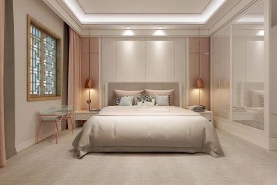 现代家居卧室3D模型下载